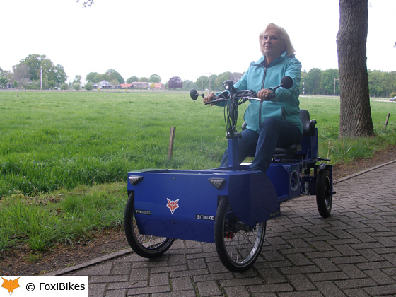 De Sitibike van FoxiBikes is een vierwielige fiets met zitpositie. Hij wordt gekenmerkt door de opbouw met vier wielen, kokerframe, achterwielbesturing, vering, elektrische trapondersteuning en comfortabele zit.
