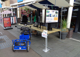 FoxiBikes op 20 augustus 2020 op de zomermarkt / braderie in Zeewolde. 