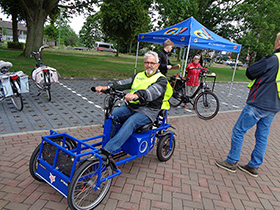 FoxiBikes op 1 juli 2021 op de Senioren Fietsdag van GA Harderwijk! in Harderwijk. 