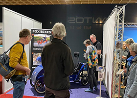 FoxiBikes op 24-26 februari 2023 met de Spidibike 1.7 op de Fiets- en Wandelbeurs 2023 
in de Jaarbeurs te Utrecht. 
