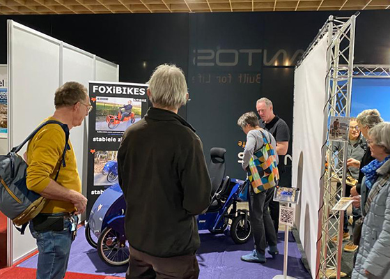 FoxiBikes op 24-26 februari 2023 met de Spidibike 1.7 op de Fiets- en Wandelbeurs 2023 
in de Jaarbeurs te Utrecht. 