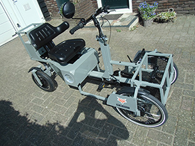 FoxiBikes Sitibike Lowrider 1.9, met o.a. de standaard stoel, handrem, terugtraprem, standrem. 