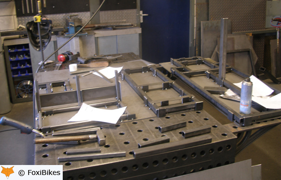 Las- en metaalbedrijf Kleijer uit Putten maakt voor FoxiBikes het frame en metalen onderdelen.
