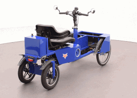 Sitibike met bodywork-pakket: met dat pakket, dat u direct of naderhand voor een meerprijs kunt bestellen, krijgt u dan een Sitibike die meer 'ingepakt' is, dus wat fraaier van vormgeving. Hij ziet er gestroomlijnder en vloeiender uit.