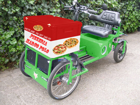 Heeft u een bedrijf of instelling, waarbij u materialen moet bezorgen? Dan is de Sitibike met 75 liter bagagebak ook voor u mogelijk een goed idee! Ook ideaal om reclame mee / op te maken.